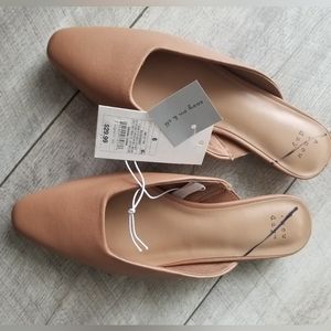 Women’s A New Day Mandy Blush Mules Size 6